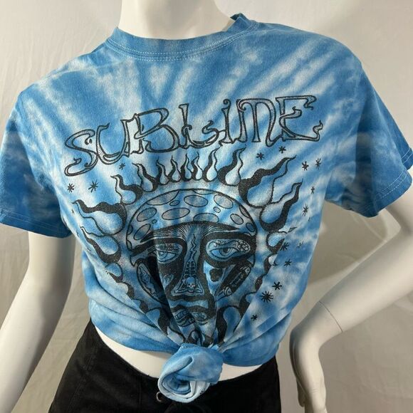 𝅺SUBLIME T-Shirt "Classic Sun" Blue Tie Dye - Picture 2 of 10